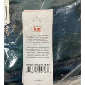 Lug Pop Plaid Navy 3-Piece Trolley XL Set - Secure, Lead-Free, Stylish Travel So